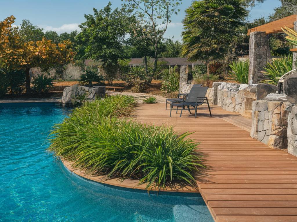 Terrasse de piscine en bois : une extension naturelle pour votre espace aquatique
